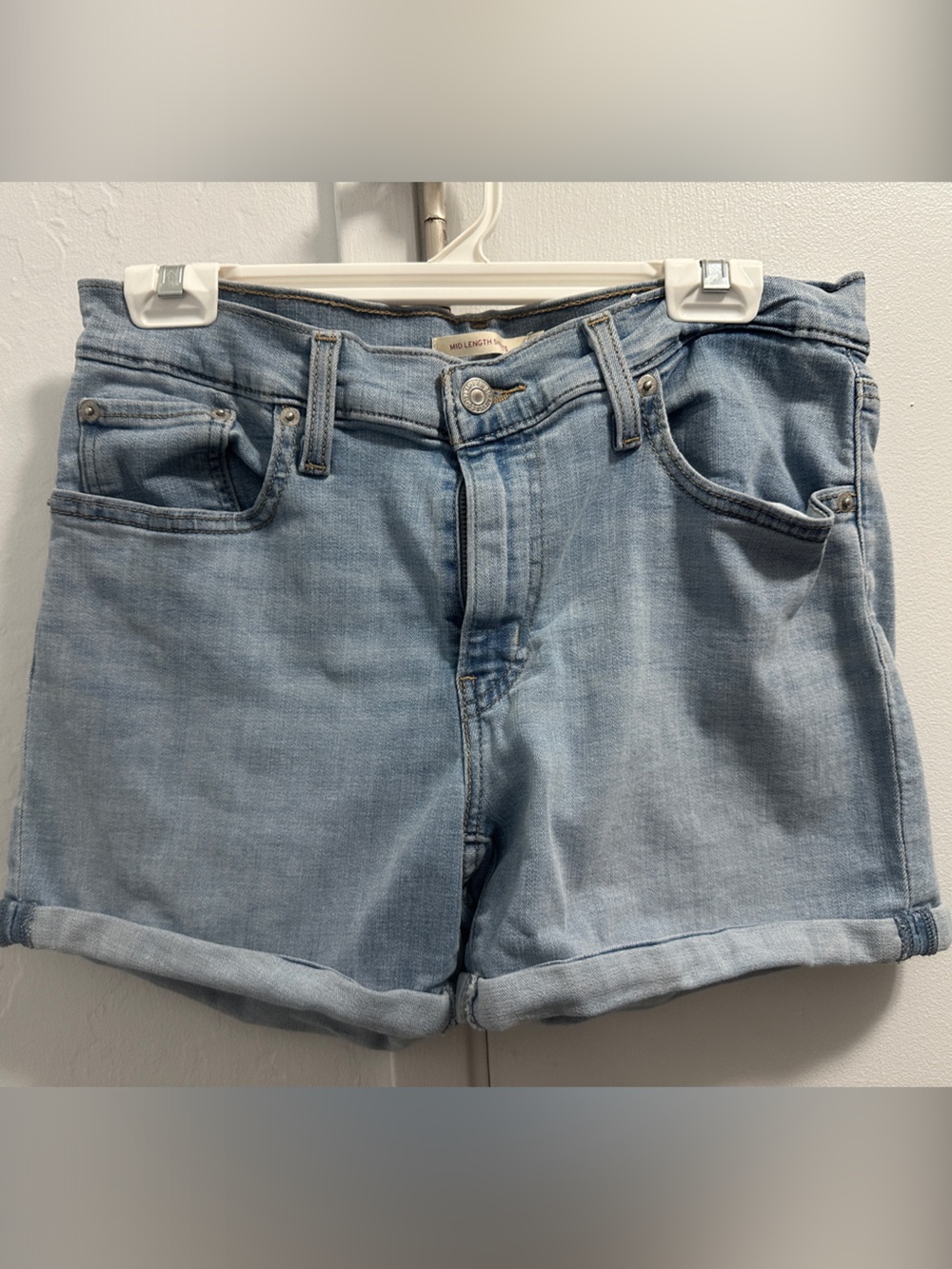 Levi's Light Blue Denim Jean Shorts